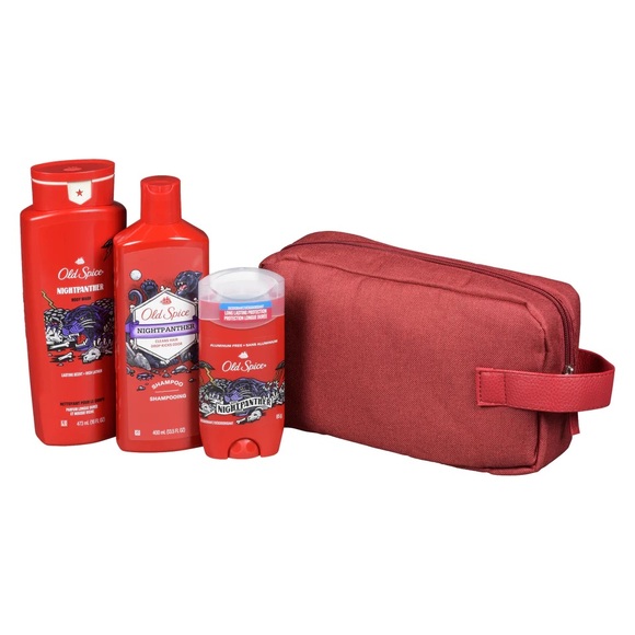 OLD SPICE 4PCS SET - BODY WASH, SHAMPOO, DEODORANT, BAG - BRAND NEW - Picture 2 of 3